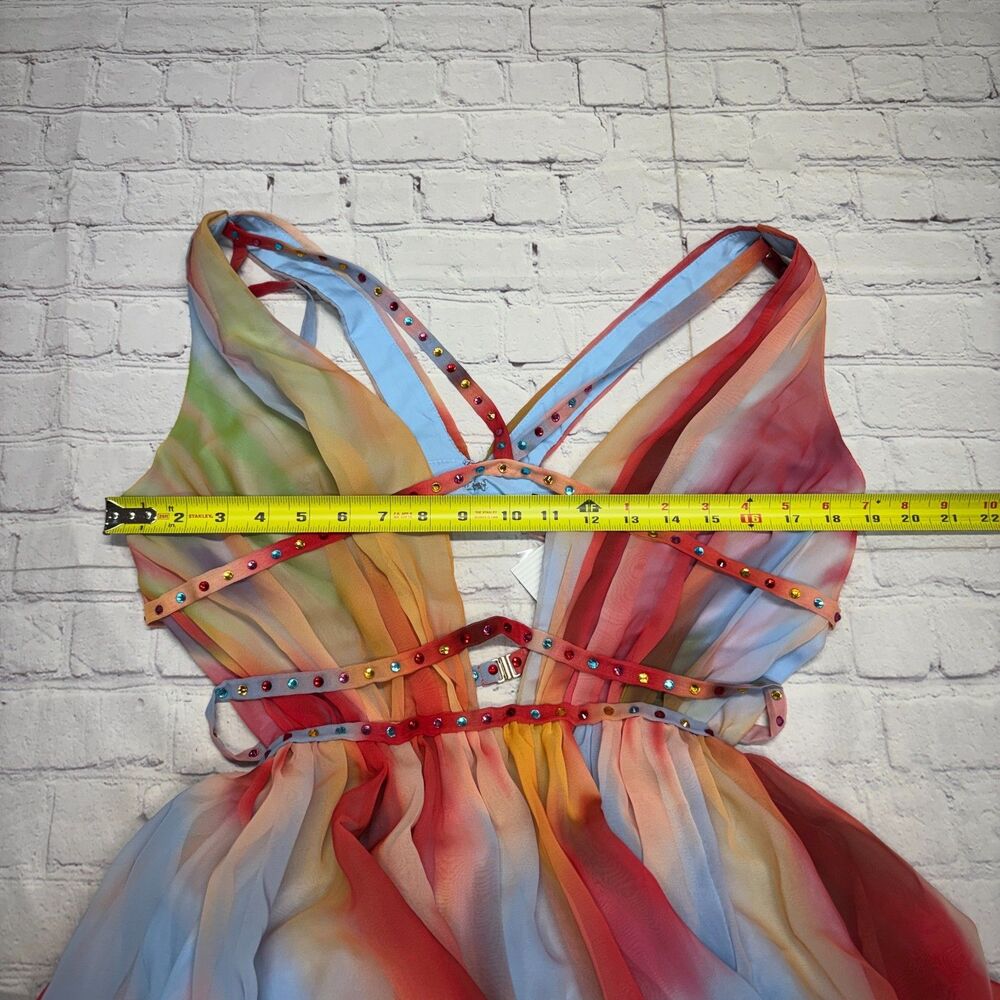 NWT Bella Barnett Women Eileen Printed Maxi Dress Size Large D125 -24 - Picture 6 of 16